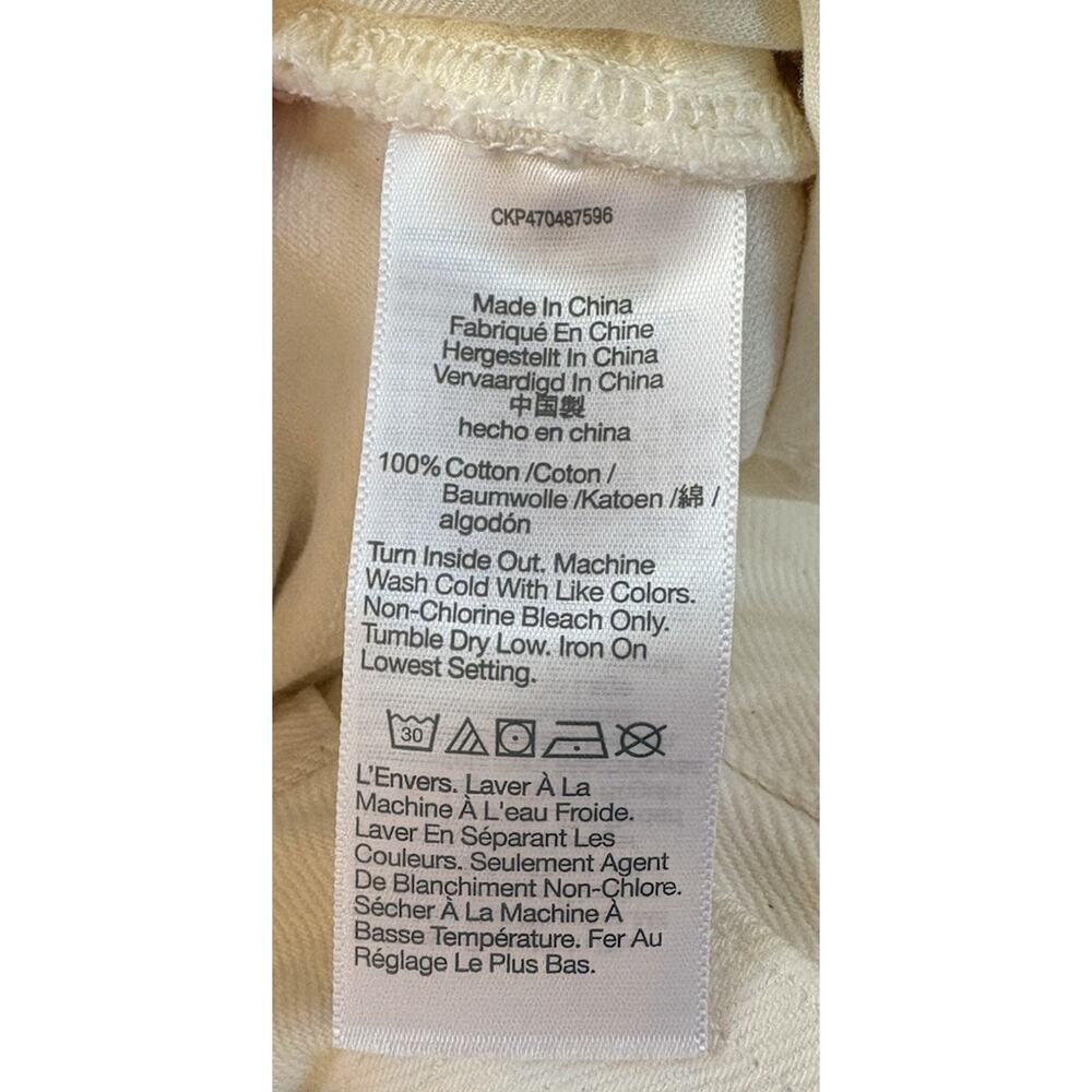 Madewell NWT Women’s Baggy Flare jeans size 30 White N9 - Picture 6 of 12